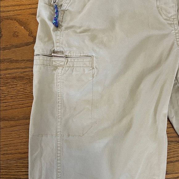 LLBean Pants Women’s 14 M/Tall Khaki Utility Hiking Canvas Cotton - Picture 7 of 13